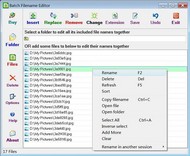 Batch Filename Editor screenshot